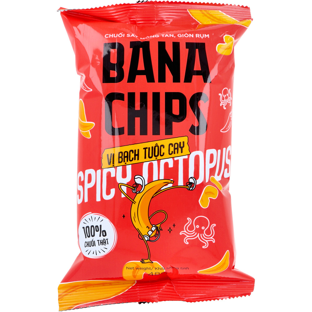 BANA CHIPS(バナチップス) バナナチップス スパイシーオクトパス 48g | 卸・仕入れサイト【卸売ドットコム】