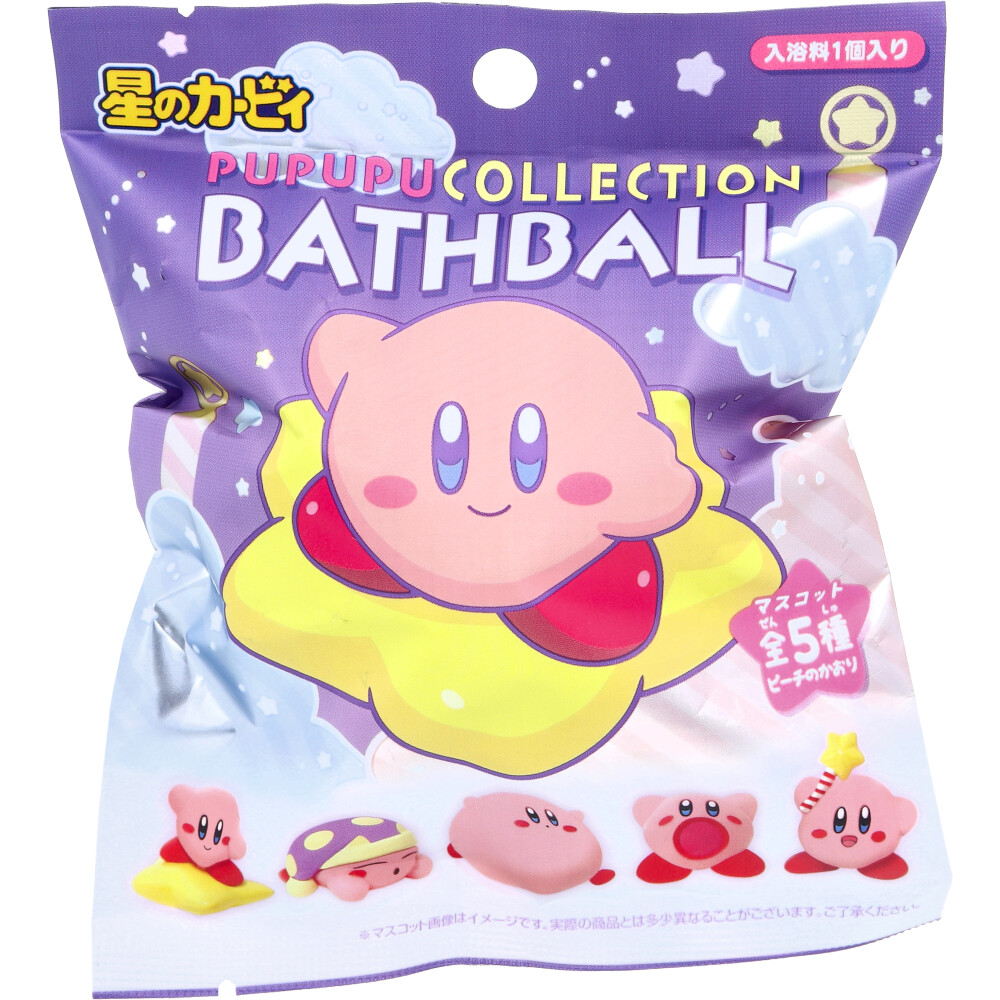星のカービィ PUPUPUコレクション バスボール ピーチのかおり 75g 1回分