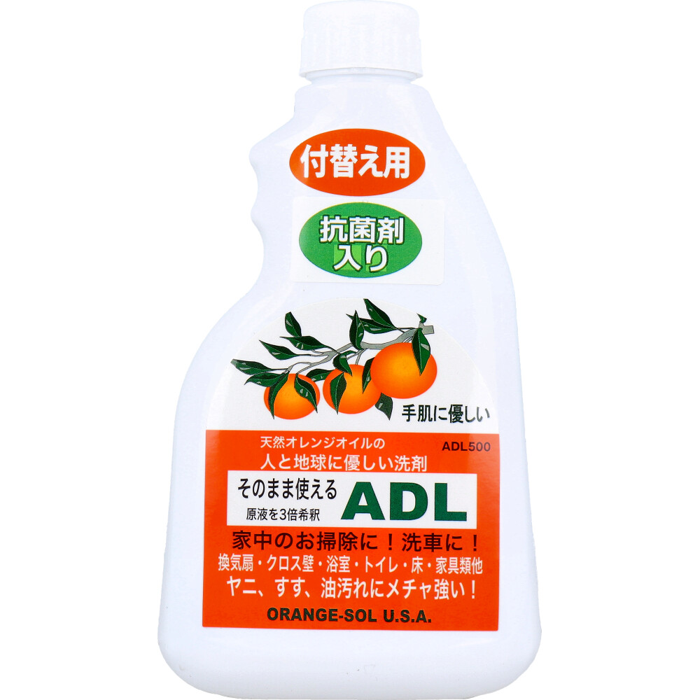 そのまま使えるADL 住居用多目的洗浄剤 付替え用 500mL