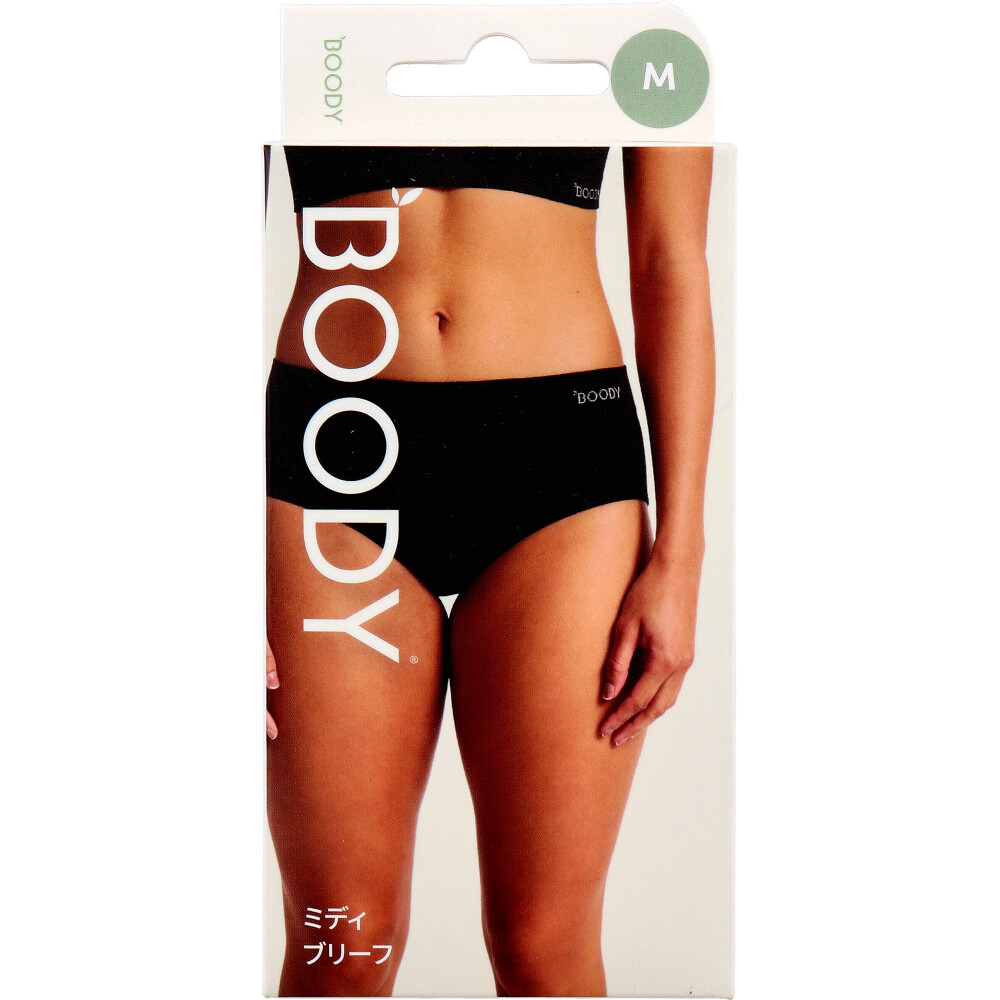 BOODY ミディ ブリーフ ブラック Mサイズ 1枚入