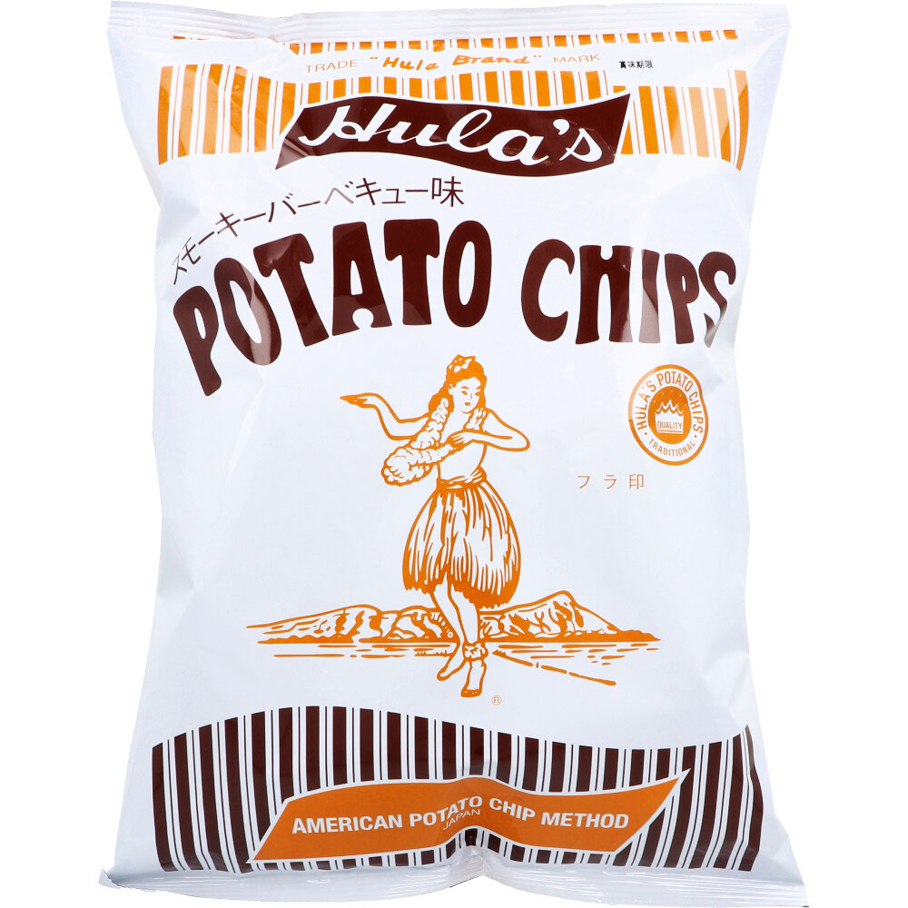 ※フラ印 アメリカンポテトチップス スモーキーバーベキュー味 143g