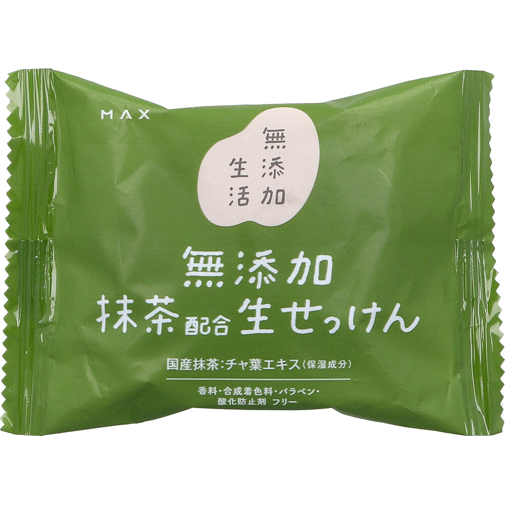 無添加生活 無添加 抹茶配合生せっけん 80g
