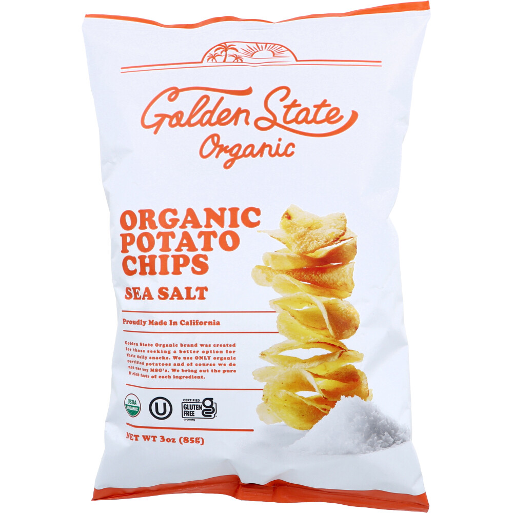 ※Golden State Organic オーガニックポテトチップス シーソルト 85g