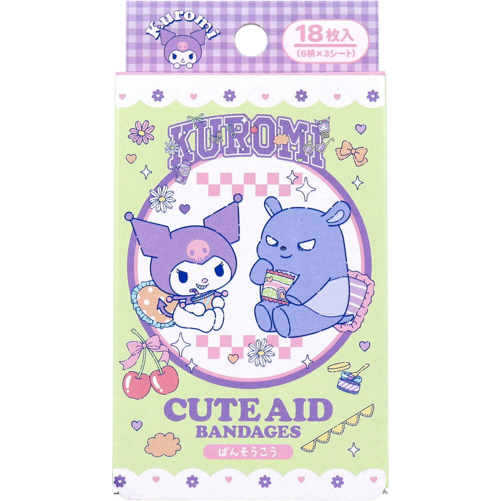 ワンダフルワールド2 クロミ CUTE AID ばんそうこう 18枚入