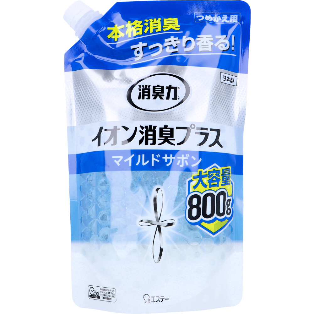 消臭力 クリアビーズ イオン消臭プラス マイルドサボン 大容量 詰替用 800g