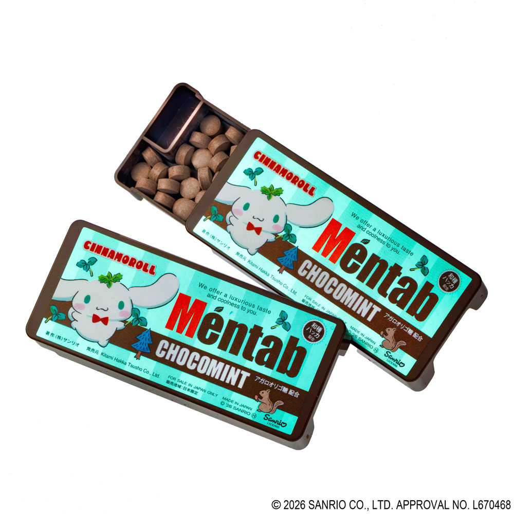 ※Mentab(メンタブ) チョコミント味 シナモロール 9g(70粒)入
