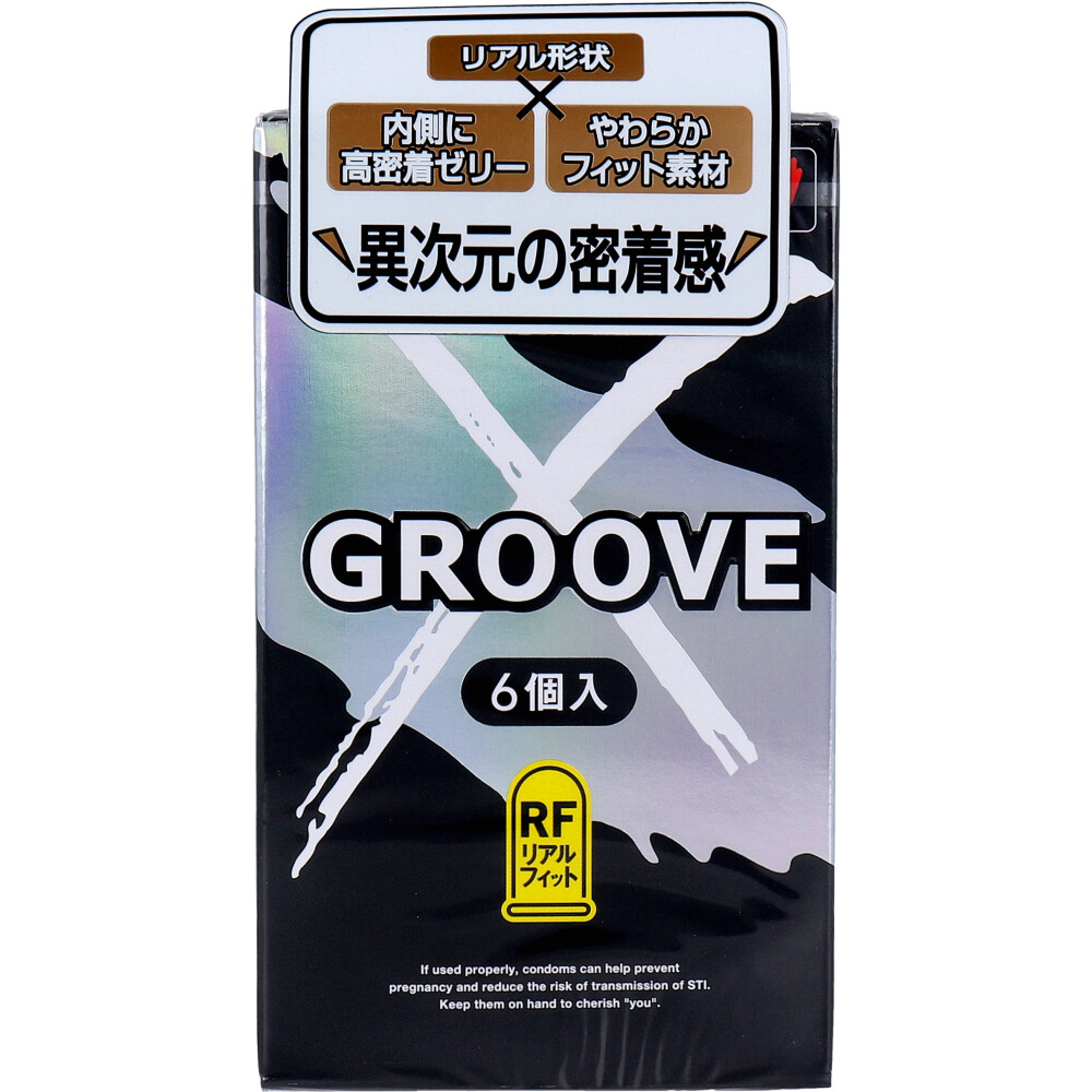 GROOVE X(グルーヴエックス) リアルフィット コンドーム 6個入