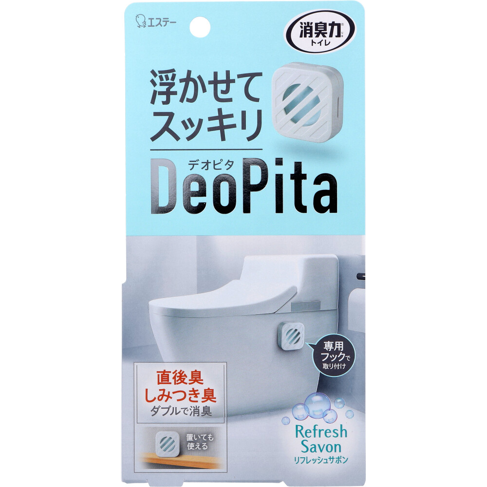 消臭力 DeoPita トイレ用 本体 リフレッシュサボン 1個入