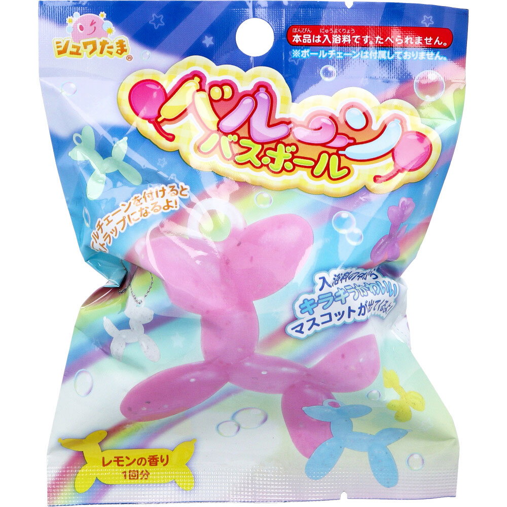 シュワたま バルーン バスボール レモンの香り 75g 1回分