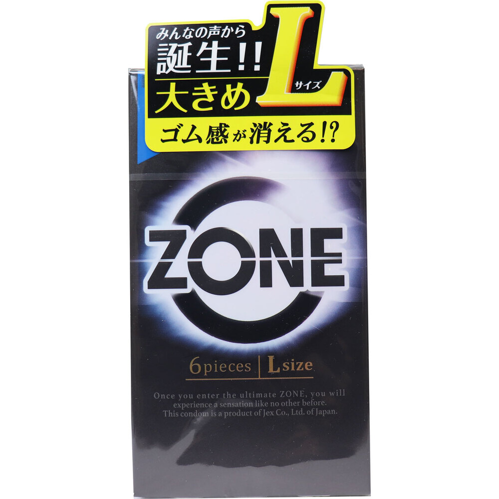 [メーカー欠品]ZONE(ゾーン) コンドーム Lサイズ 6個入
