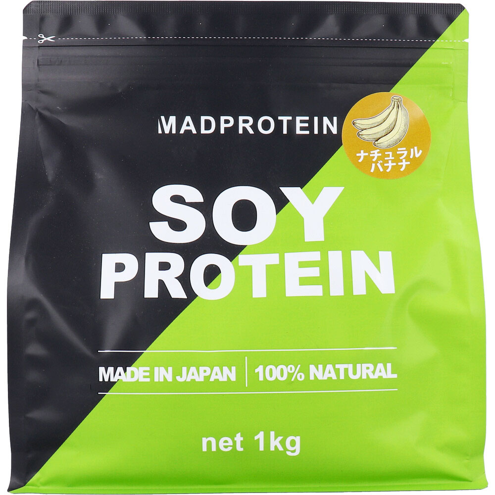 ※MADPROTEIN ソイプロテイン ナチュラルバナナ 1kg