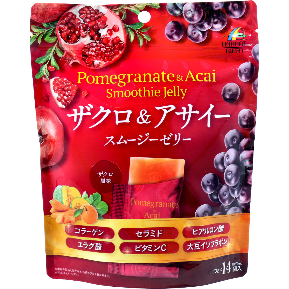 ※ザクロ＆アサイー スムージーゼリー 10g×14個入