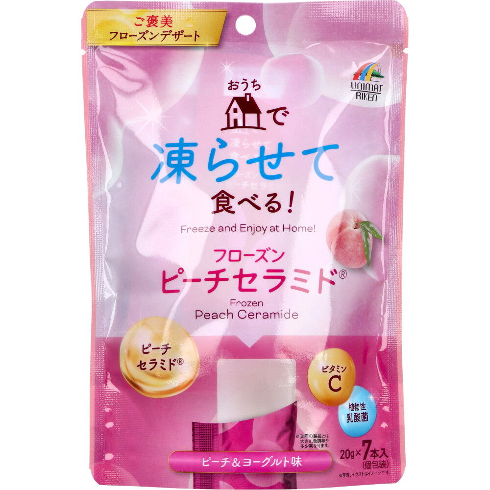 ※おうちで凍らせて食べる！フローズンピーチセラミド 個包装 ピーチ＆ヨーグルト味 20g×7本入