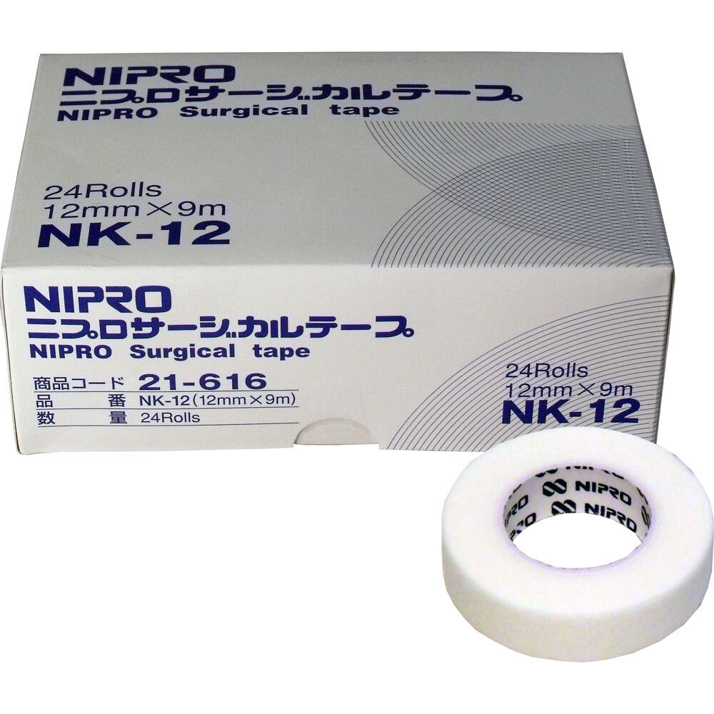 ニプロ サージカルテープ NK-12 12mm×9m 業務用24巻入  卸・仕入れサイト卸売ドットコム