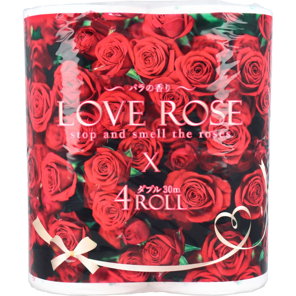 ラブローズ トイレットペーパー 30m(2枚重ね)×4ロール入
