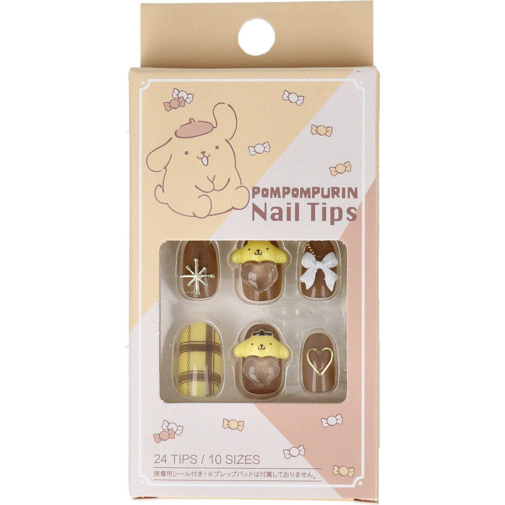 ポムポムプリン ネイルチップ 24枚入
